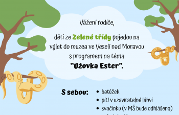 Výlet - ZELENÁ TŘÍDA + TŘÍDA OPIČEK