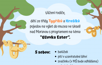 Výlet - TŘÍDA TYGŘÍKŮ A HROŠÍKŮ