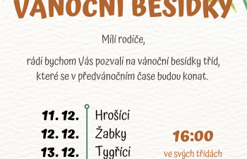 Vánoční besídky ŠKOLNÍ