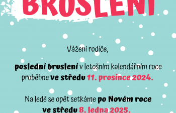 Bruslení během vánočních prázdnin 