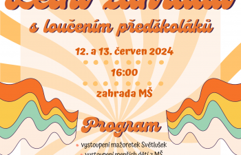 Letní zahrada s loučením předškoláků
