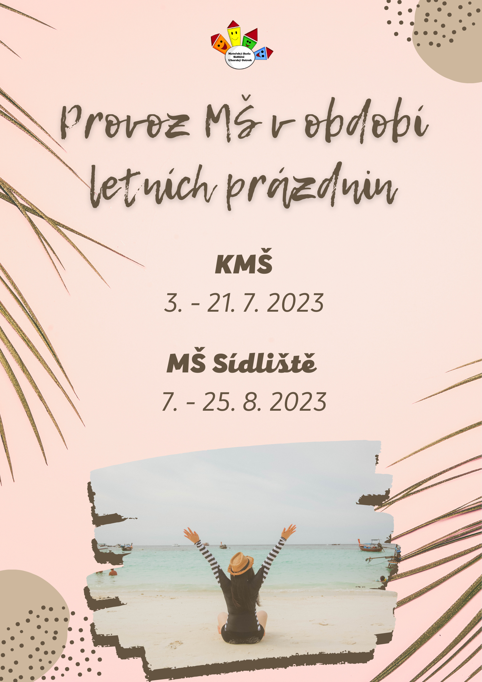 Provoz MŠ v období letních prázdnin