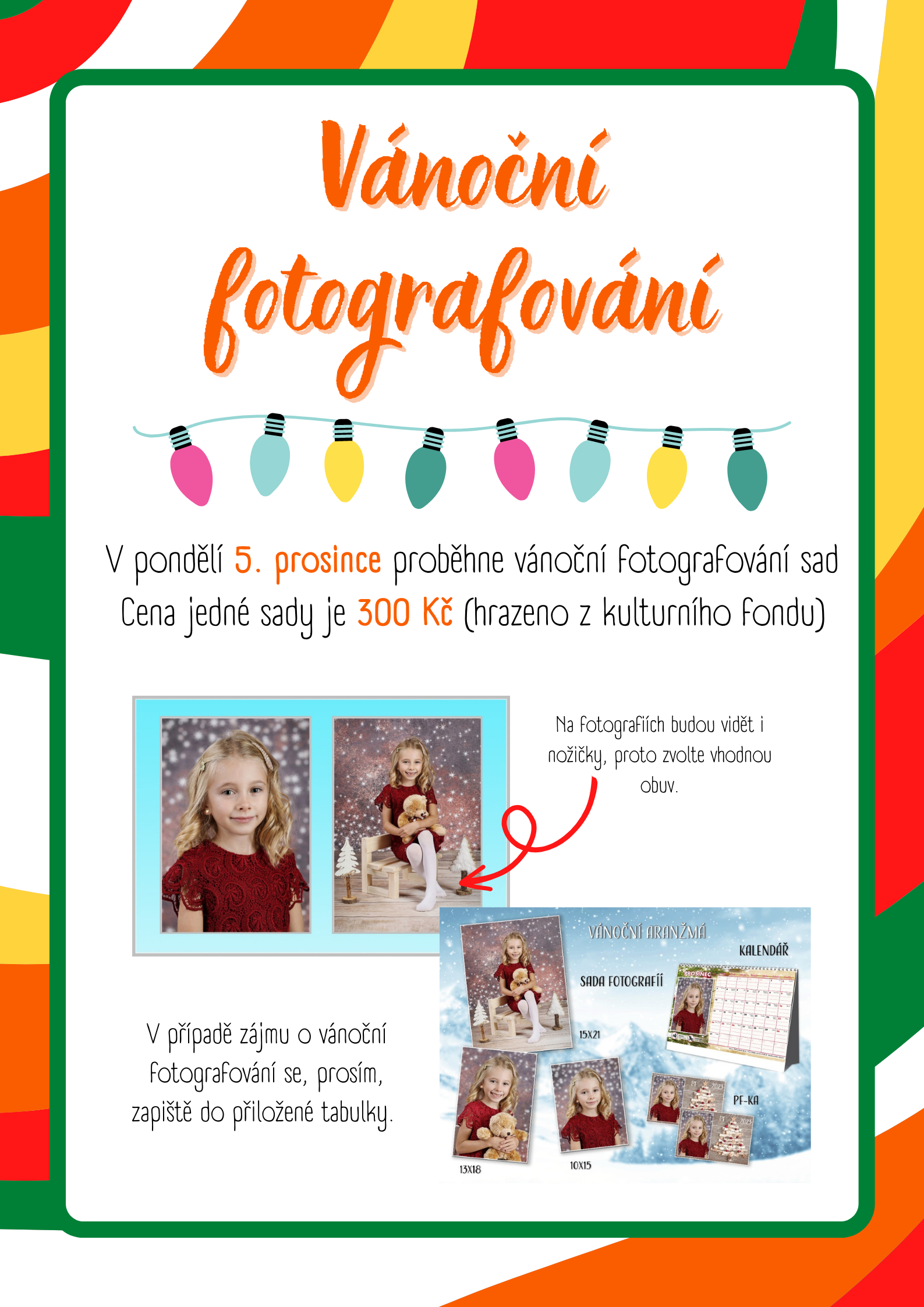 Vánoční fotografování