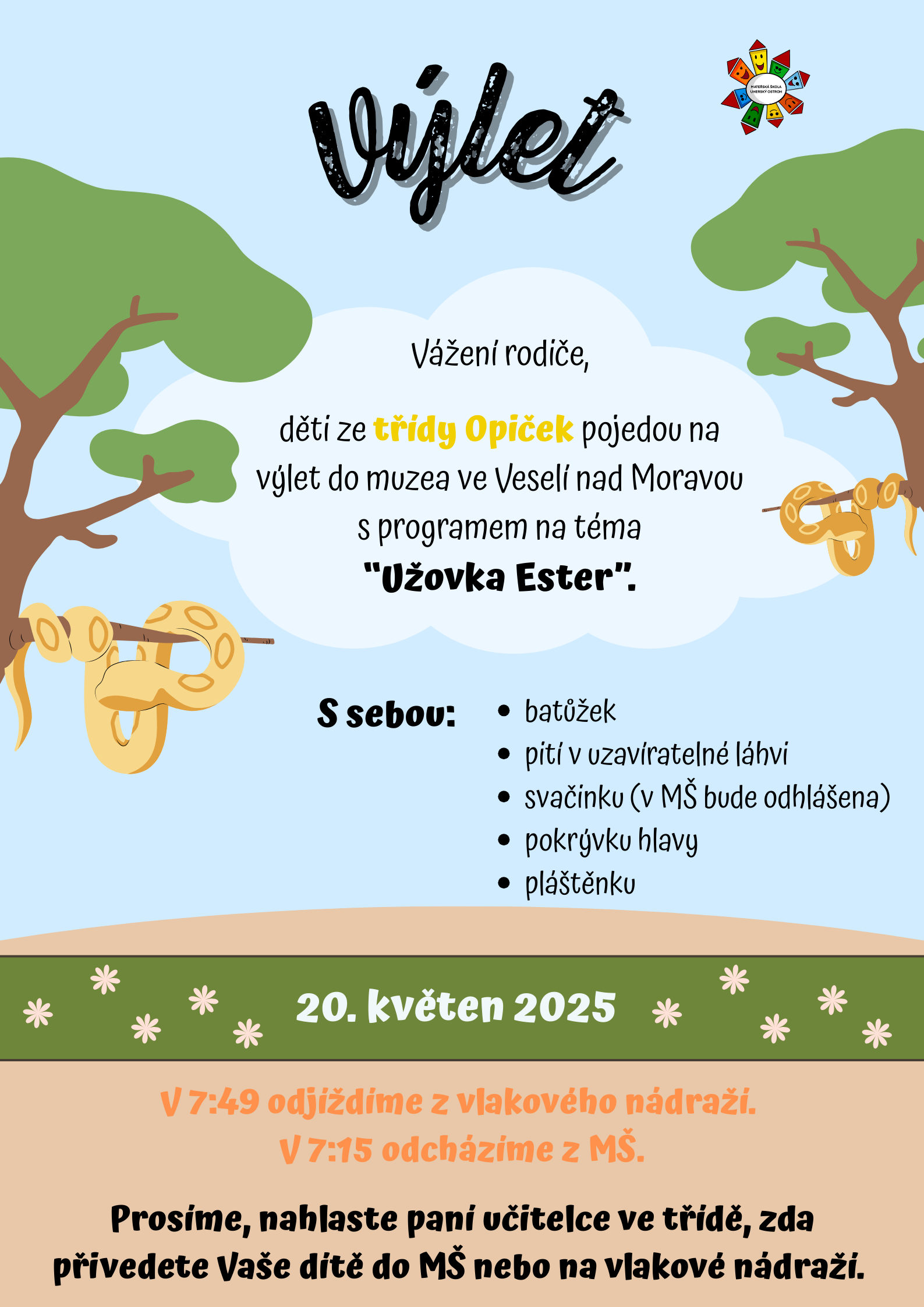 výlet opičky
